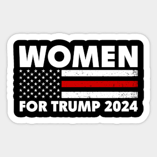 Women for Trump 2024 Sticker